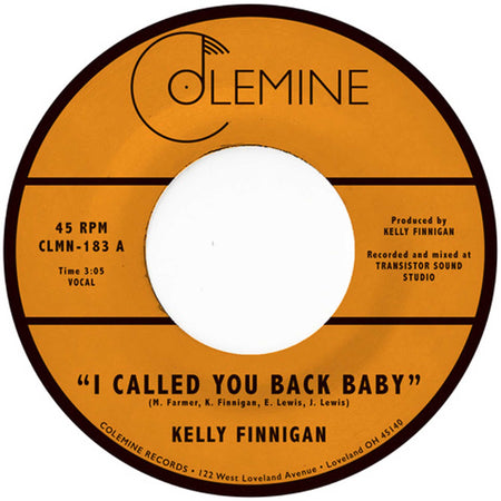 I Called You Back Baby - Front Cover