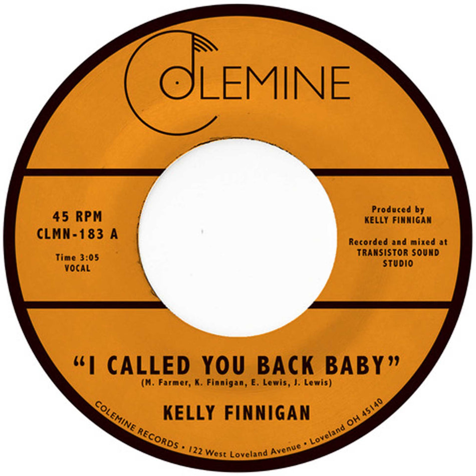 I Called You Back Baby - Front Cover