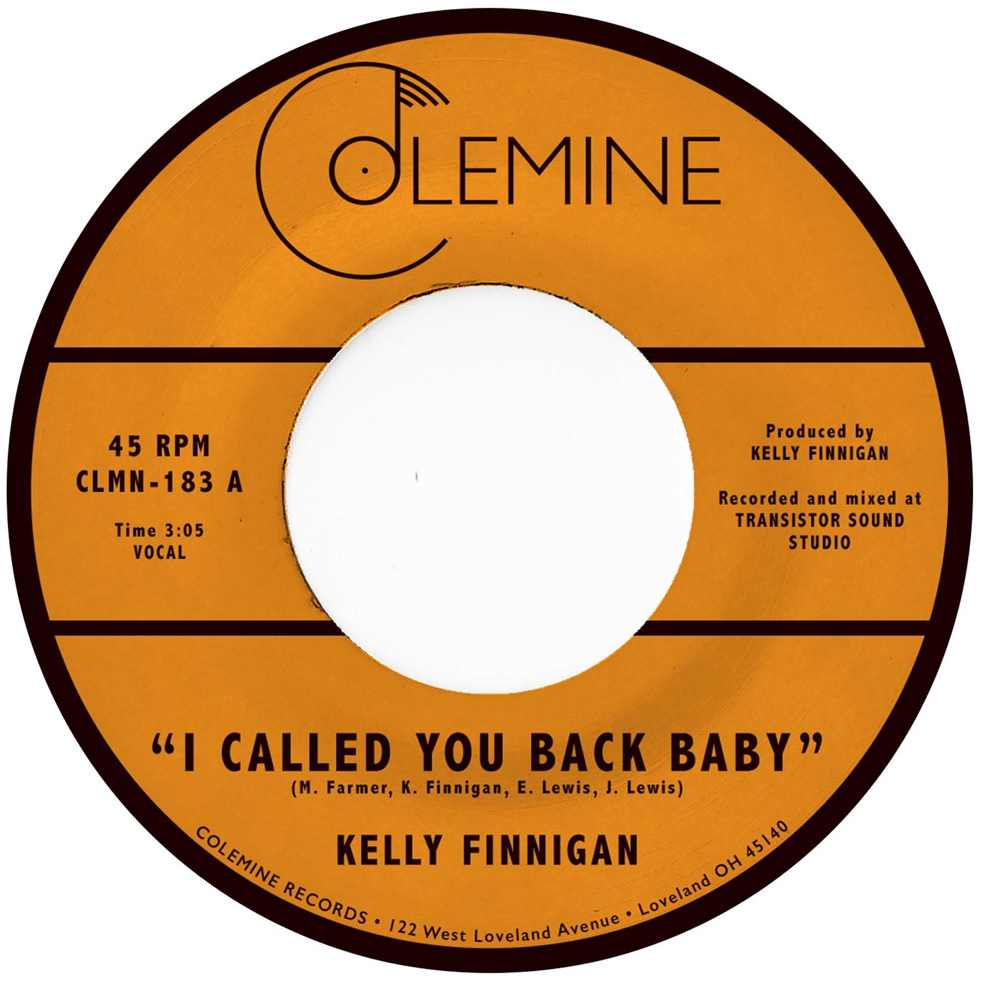 I Called You Back Baby - Vinyle Vert Translucide - Front Cover