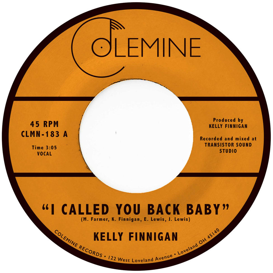 I Called You Back Baby - Vinyle Vert Translucide - Front Cover