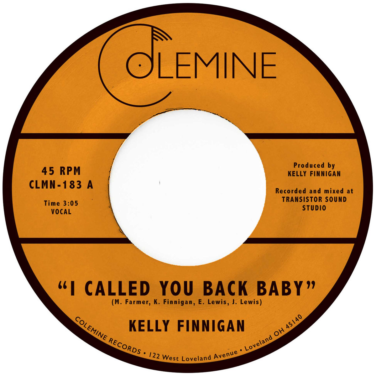 I Called You Back Baby - Vinyle Vert Translucide - Front Cover