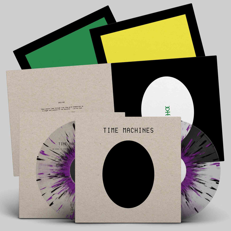 Time Machines - Vinyle Transparent Splatter Violet & Noir - Front Cover