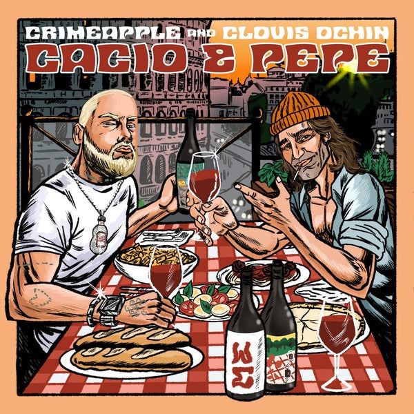 Cacio & Pepe/Red Yellow Split Vinyl - Front Cover