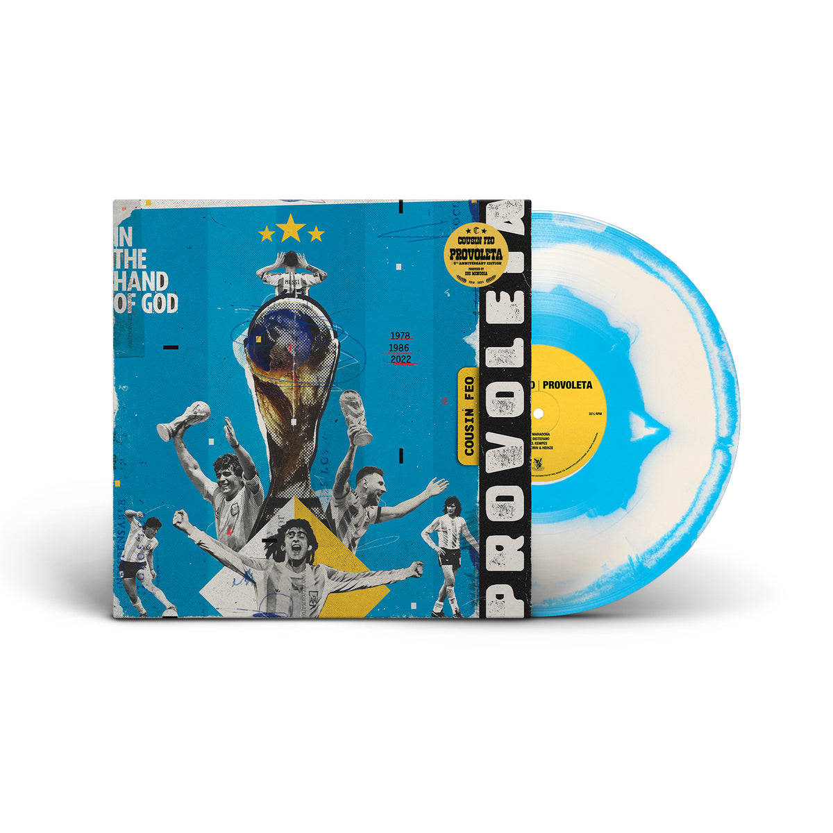 Provoleta 5th Anniversary/Blue & White Color Vinyl - Front Cover