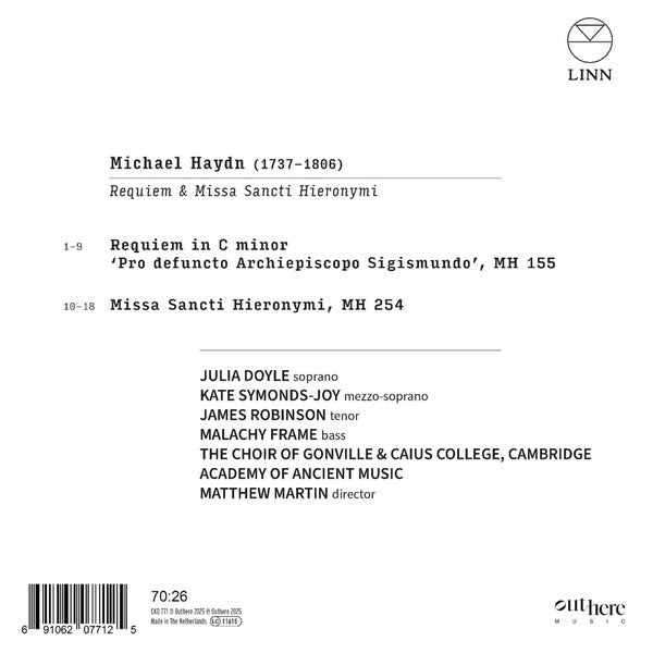 Requiem Pro defuncto Archiepiscopo Sigismundo & Missa Sancti Hieronymi - Front Cover