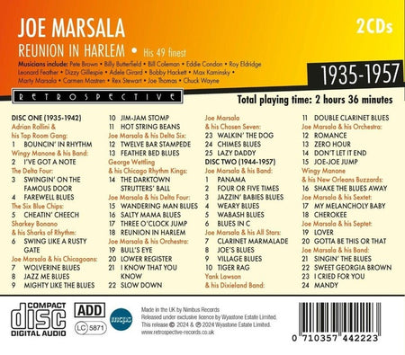 Joe Marsala: Reunion in Harlem - Front Cover
