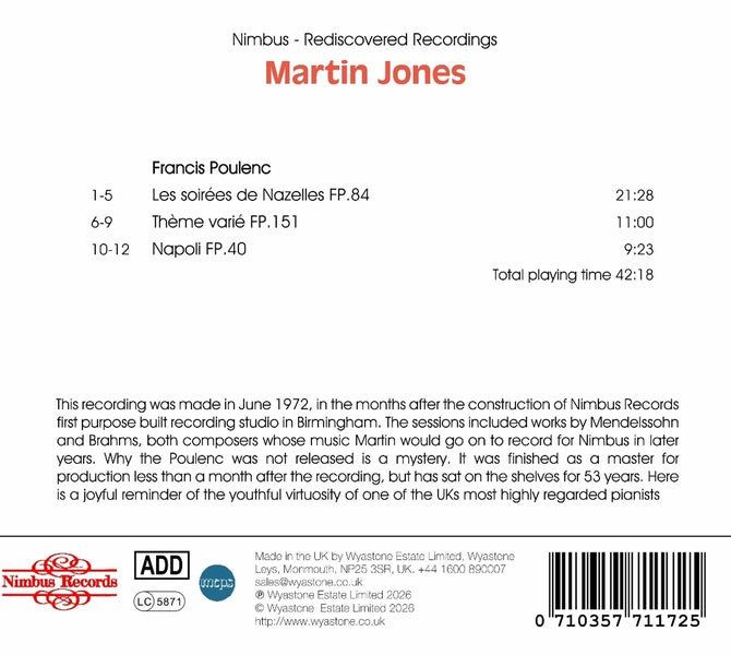 Piano Works - Nimbus Recordings Rediscovered - Front Cover