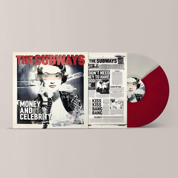 MONEY & CELEBRITY - ÉDITION LIMITÉE - VINYLE COULEUR ROUGE ET BLANC - Front Cover