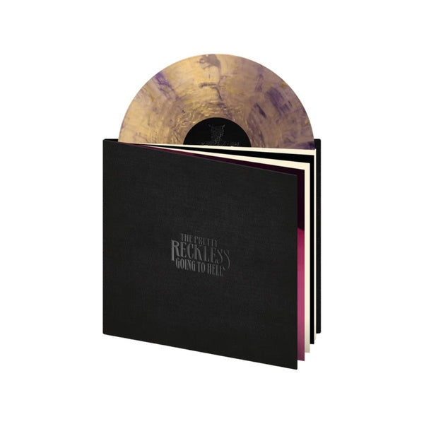 GOING TO HELL - ÉDITION DELUXE 10EME ANNIVERSAIRE - VINYLE LIVRE DISQUE MARBRÉ OR ET MAUVE - Front Cover