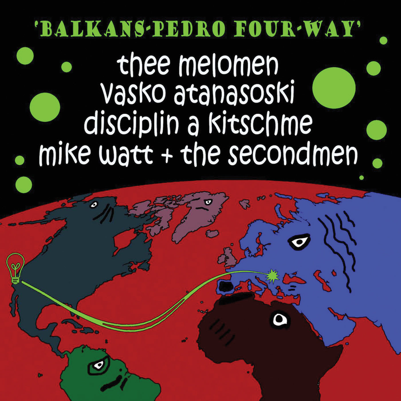 Balkans-Pedro Four-Way - Vinyle Vert - Front Cover