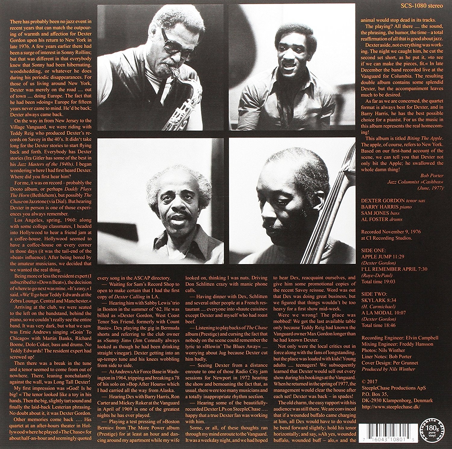 BITING THE APPLE - Back Cover