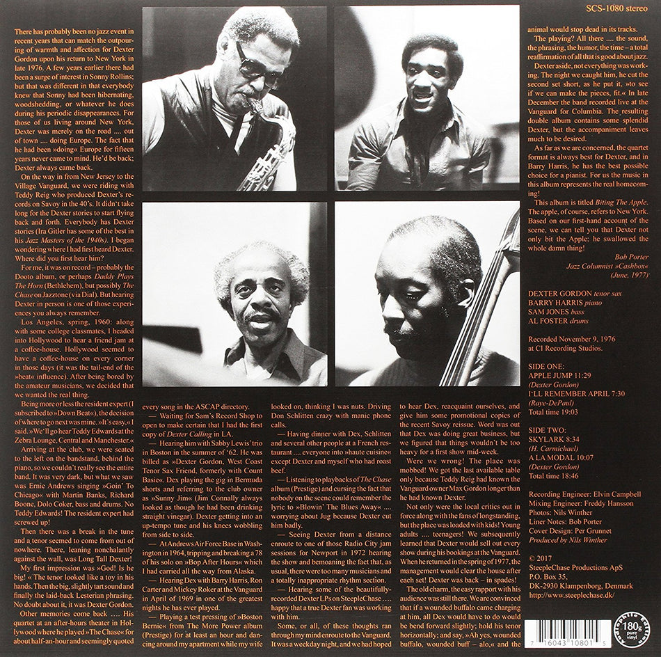 BITING THE APPLE - Back Cover