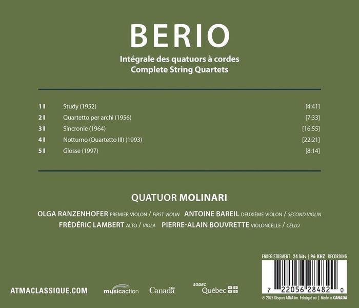 Intégrale des quatuors à cordes - Front Cover
