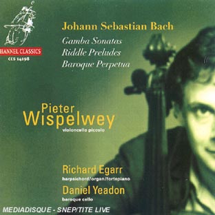 Prélude en sol - Sonates pour viole de Gambe BWV1027 et BWV.1029 - Front Cover