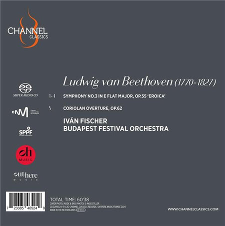 Symphonie numéro 3 Héroïque / Ouverture Coriolan - Front Cover