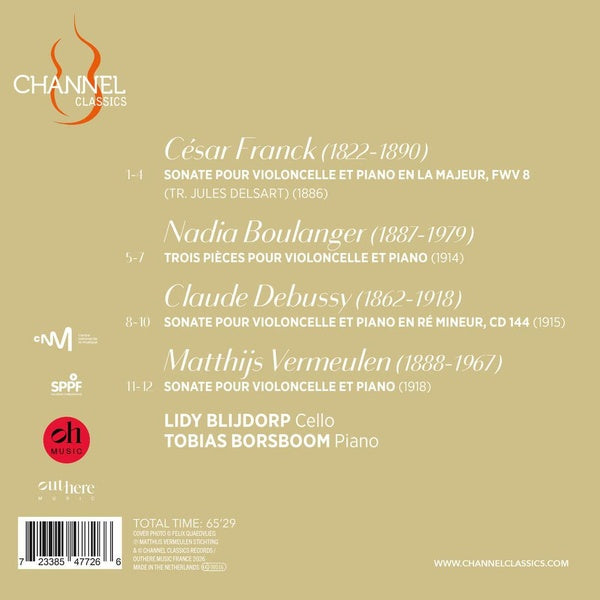 Œuvres pour violoncelle et piano - Front Cover