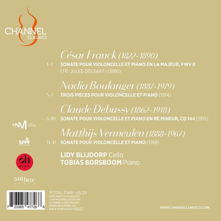 Œuvres pour violoncelle et piano - Front Cover