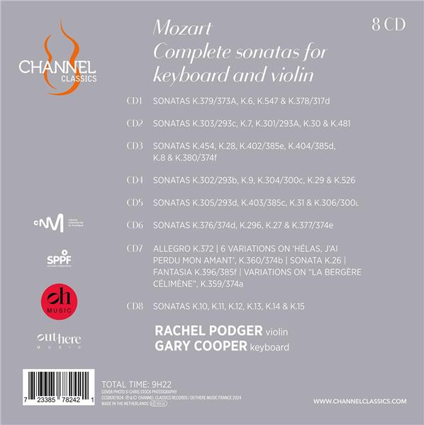 Sonates pour clavier et violon - Intégrale - Front Cover