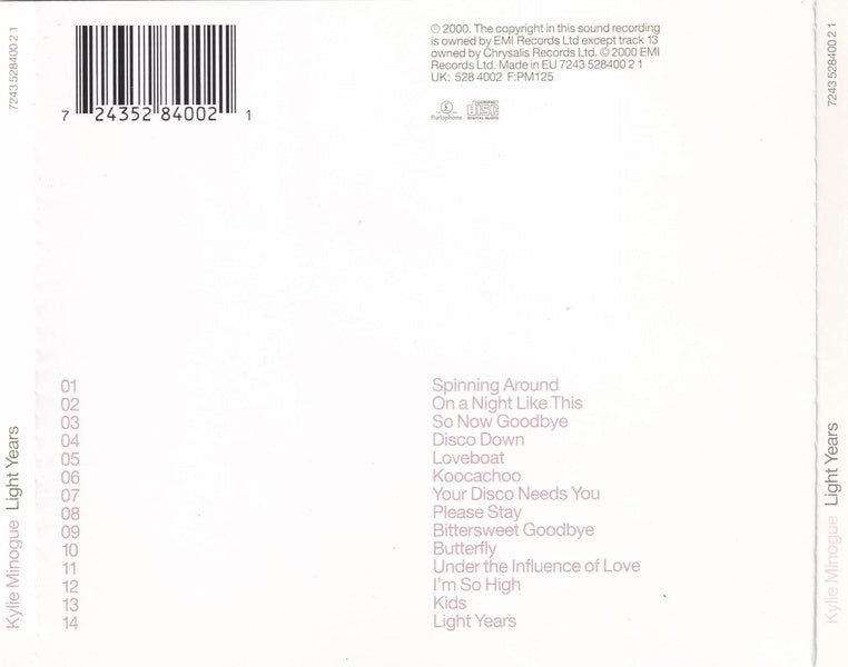 Light Years - Front Cover