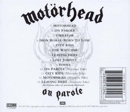 On Parole - Front Cover