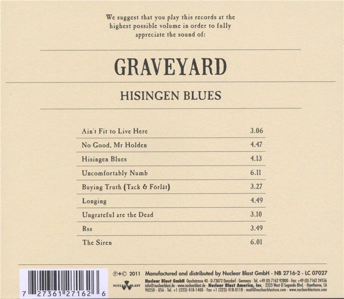 Hisingen Blues - Front Cover