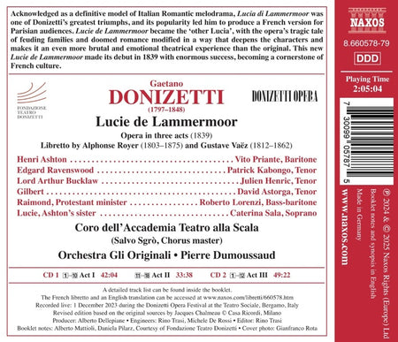 Lucie de Lammermoor - Front Cover