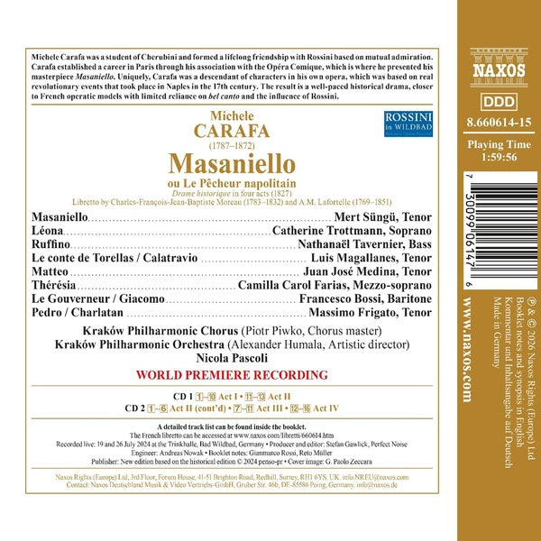 Masaniello - Front Cover