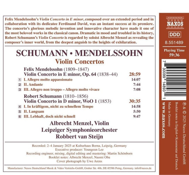 Violin concertos - Front Cover