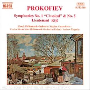 Symphonies N°1 'Classique' et N°5 - Suite 'Lieutenant Kijé' - Front Cover