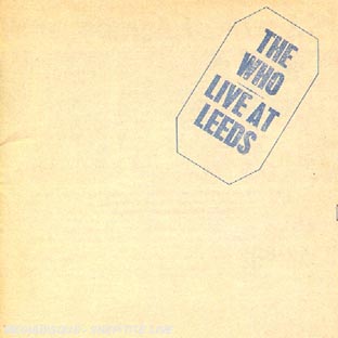 Live At Leeds - Front Cover