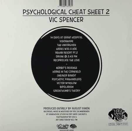 Psychological Cheat Sheet 2 - Front Cover