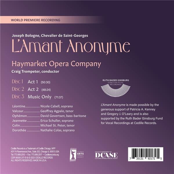 L’Amant Anonyme - Front Cover