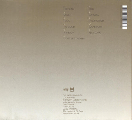 TOO BRIGHT - Back Cover