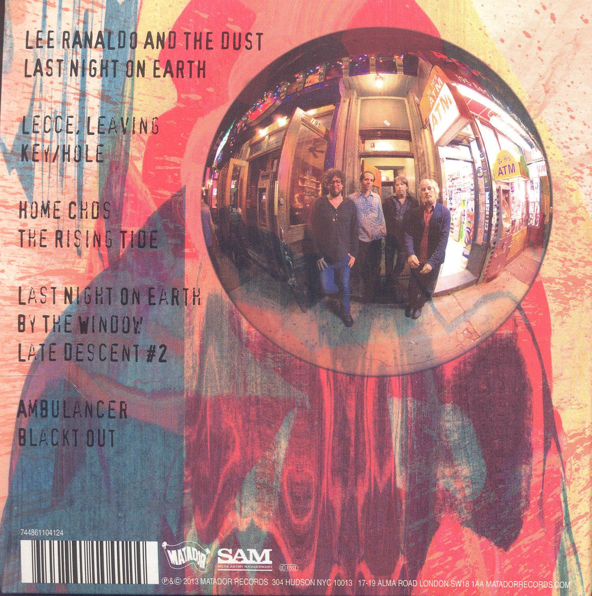 LAST NIGHT ON EARTH - Back Cover