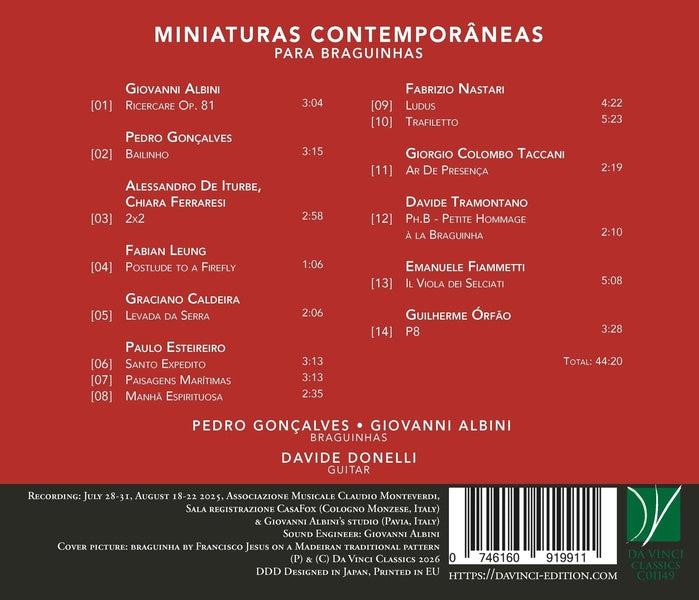 Miniatures contemporaines pour braguinhas - Front Cover