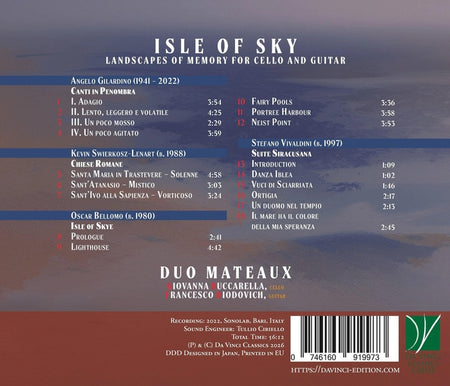 Isle Of Sky - Paysages de mémoire pour violoncelle et guitare - Front Cover