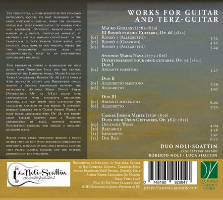 Œuvres pour guitare et guitare terz - Front Cover