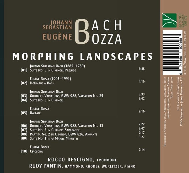 Morphing Landscapes / Arrangements pour trombone et claviers - Front Cover