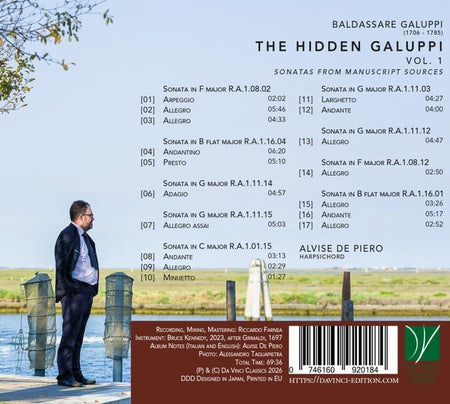 The Hidden Galuppi, Volume 1 - Sonatas pour clavecin - Front Cover