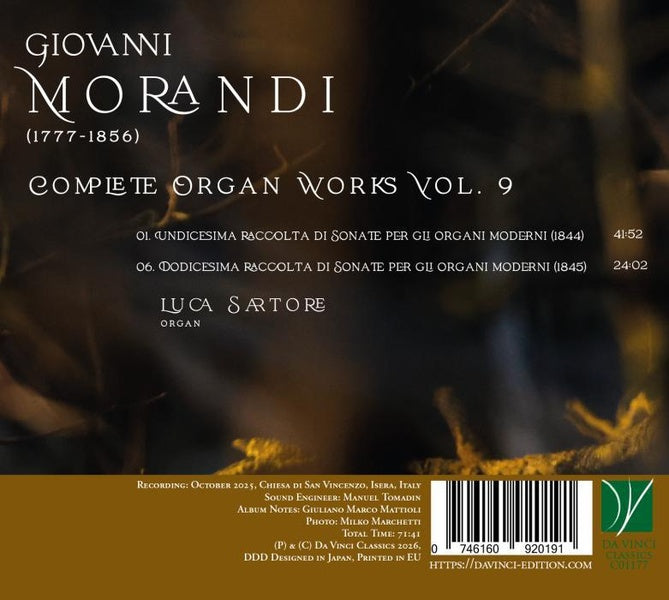 Complete Organ Works, Volume 9 - Front Cover