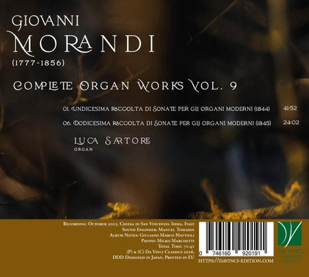 Complete Organ Works, Volume 9 - Front Cover