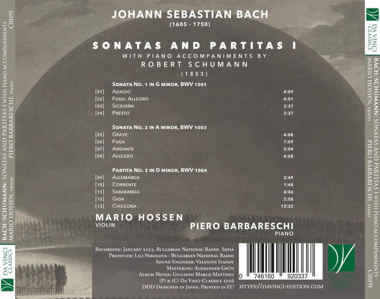 Sonates et partitas pour violon avec accompagnement au piano - Front Cover
