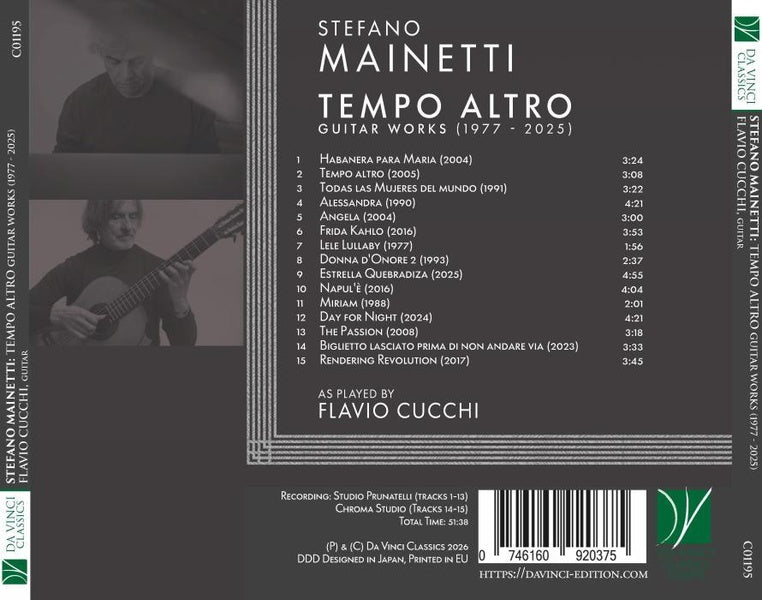 Tempo altro / Œuvres pour guitare - Front Cover
