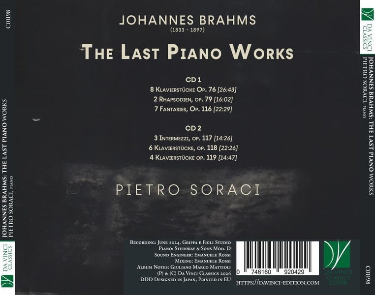 Dernières œuvres pour piano - Front Cover