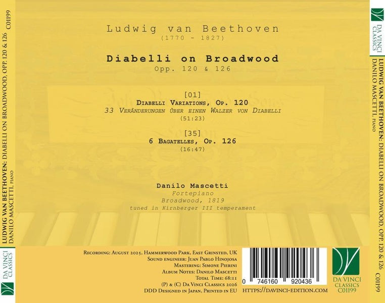 Variations Diabelli - Front Cover