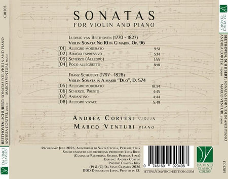 Sonates pour violon et piano - Front Cover