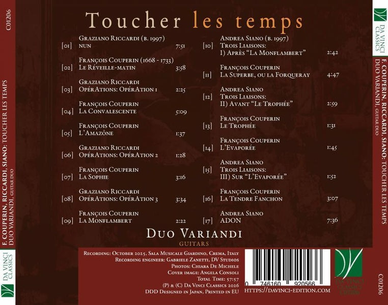 Toucher les temps / Musique pour deux guitares - Front Cover