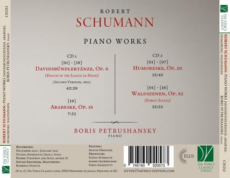 Œuvres choisies pour piano - Front Cover