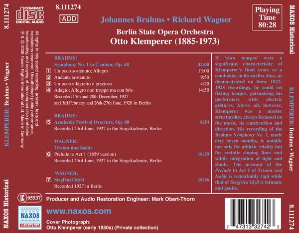 Schumann : Fantasie - Liszt: Sonate en si mineur - Back Cover