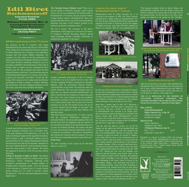 Concerto pour piano n° 3 - édition 180g - Vinyle - Front Cover